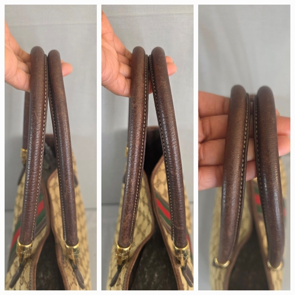 ✨️GUCCI GG Canvas Web Sherry Line Tote Bag - Picture 13 of 16